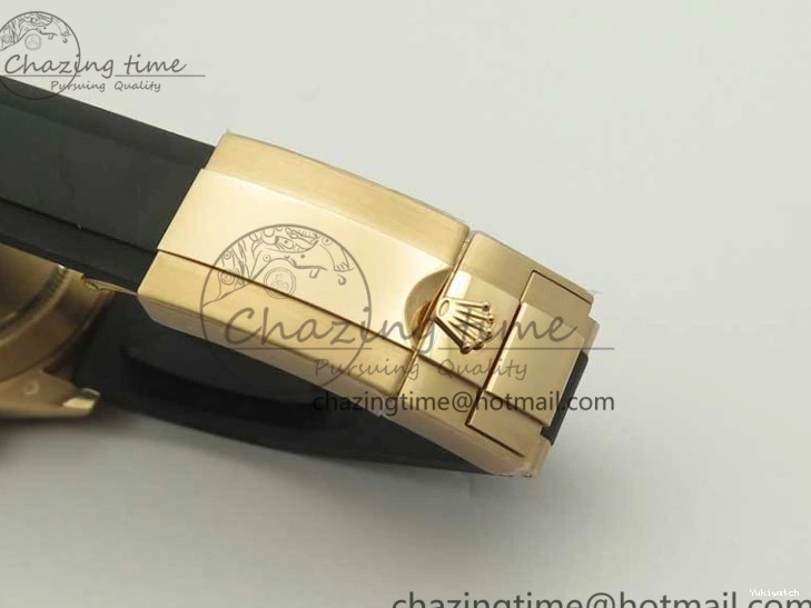 Best Dial ARF Clone Black Gold Rubber Rose On 1:1 Edition Super V2 Daytona 116515 Strap A4130 0225